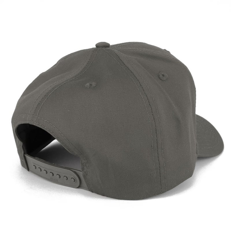 Armycrew XXL Oversize High Crown Adjustable Plain Solid Baseball Cap - Charcoal Grey - Image 3